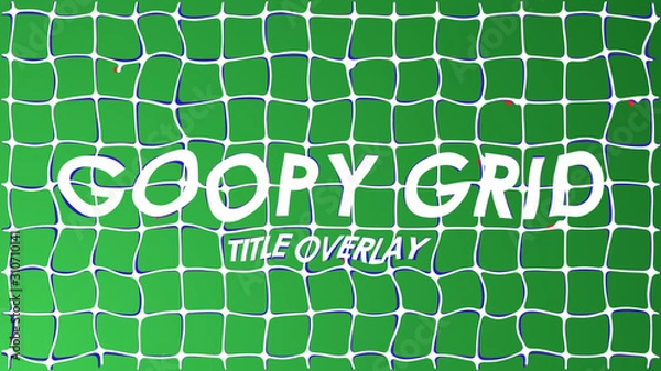 Fototapeta Liquid Grid Title Overlay