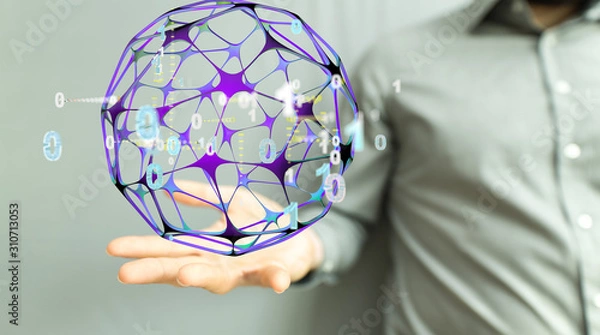 Fototapeta Social Media Communication Internet Network 3d