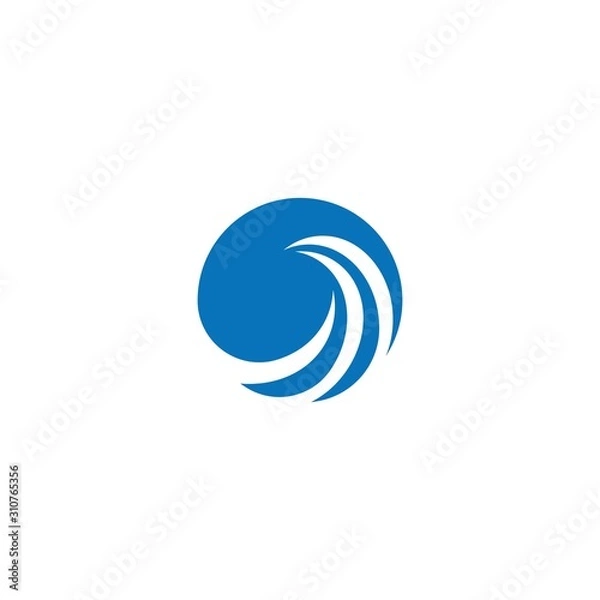 Fototapeta Water wave Logo