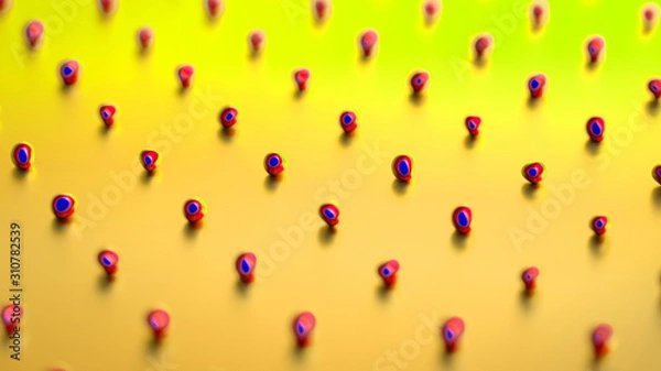 Obraz Beautiful background with geometric shape. 3d illustration, 3d rendering.