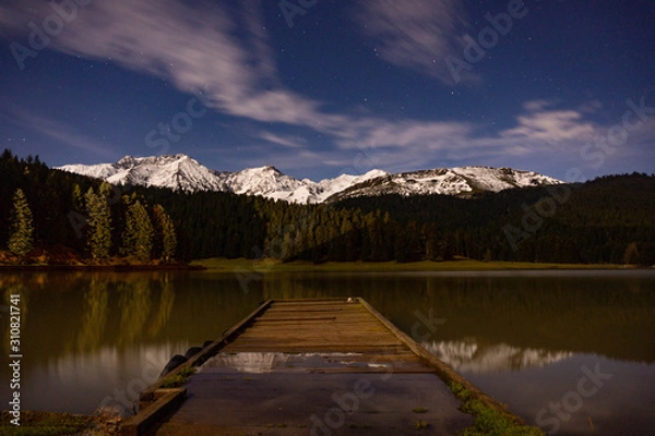 Obraz Ponton du Lac de Payolle