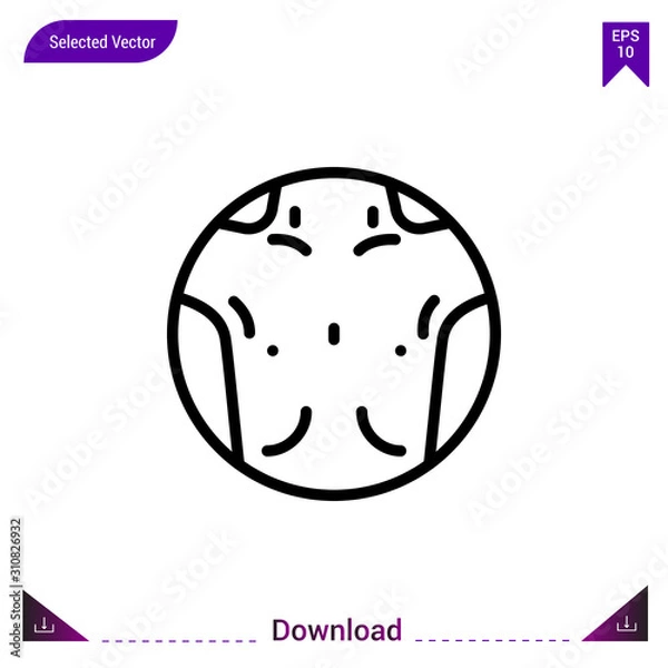 Fototapeta thin medical icon vector . Best modern, simple, isolated, application ,medical icons, logo, flat icon for website design or mobile applications, UI / UX design vector format