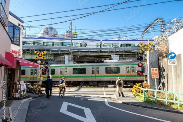 Fototapeta 厩道踏切道