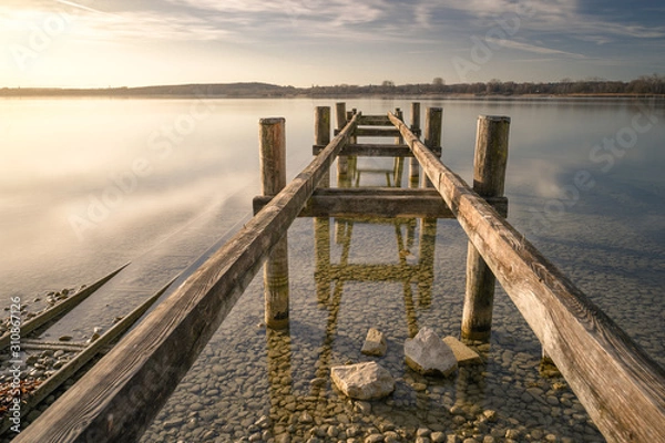 Fototapeta Alter Holzsteg