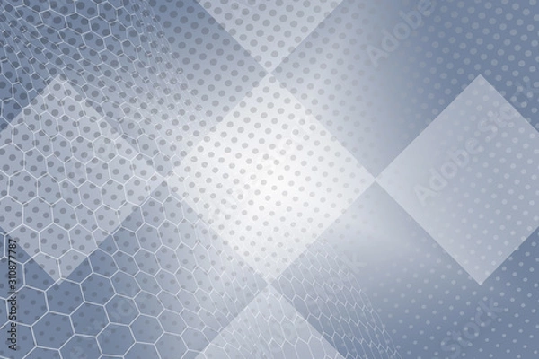 Fototapeta abstract, blue, design, wallpaper, texture, pattern, illustration, white, light, digital, art, gray, backdrop, 3d, metal, graphic, wave, futuristic, space, technology, steel, circles, interior, back