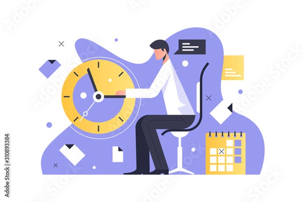 Obraz Man working in office