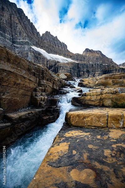 Obraz Grinell Glacier Runoff
