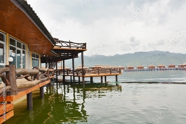 Obraz pier at sunset
