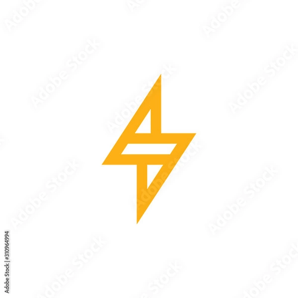 Fototapeta volt logo design simple vector