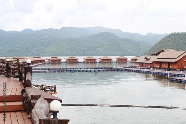 Obraz house on river 