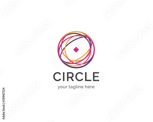 Fototapeta Circle logo design template