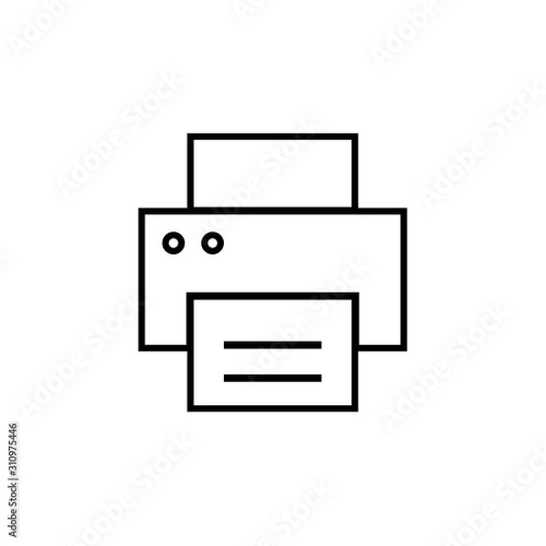 Fototapeta printer icon vector illustration for website and design icon