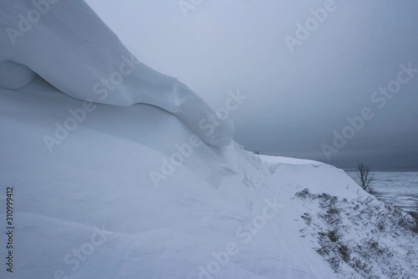 Fototapeta icicles on a background