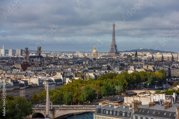 Obraz paris vue d'en haut