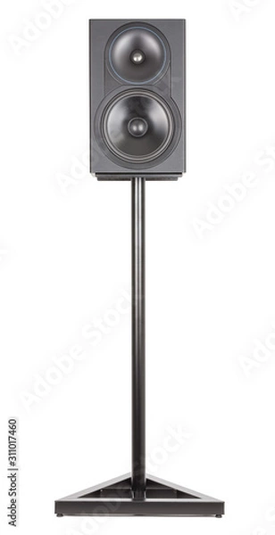 Obraz Audio studio stand for monitors and a professional speaker Front object at sight