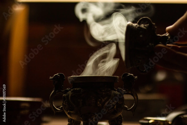 Fototapeta incense smoke 23