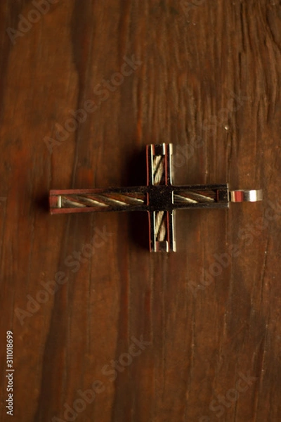 Fototapeta silver cross