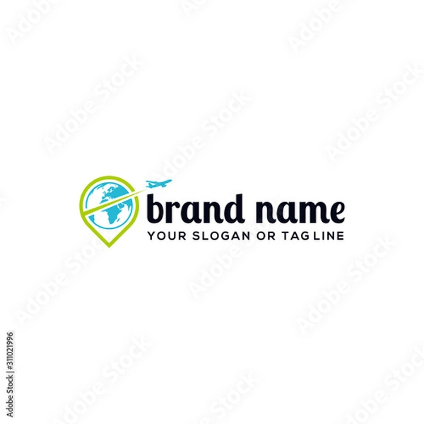 Fototapeta Creative logo design concept travel vector