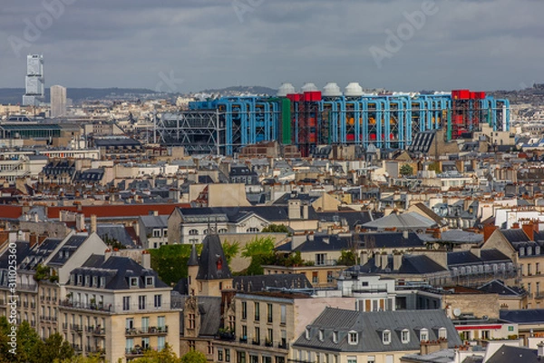Obraz paris vue d'en haut