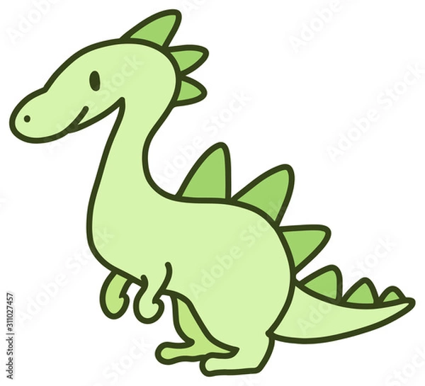 Obraz かわいい恐竜のイラスト_9