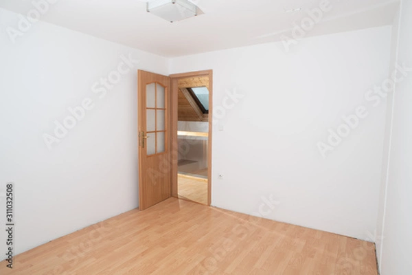 Fototapeta empty room with door and window