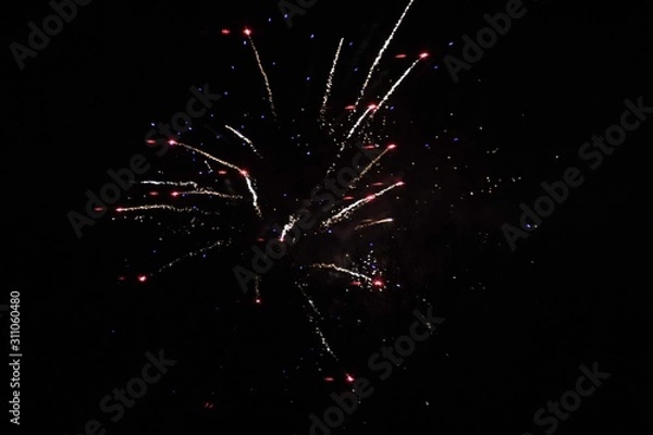 Obraz fireworks at night