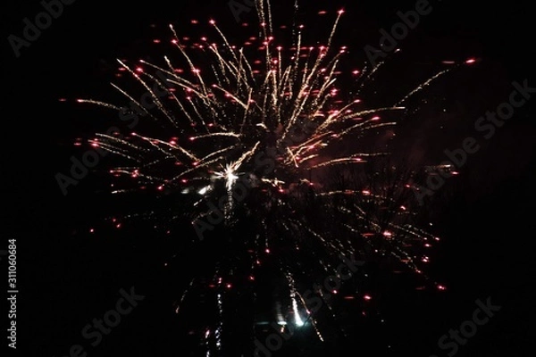 Obraz fireworks at night
