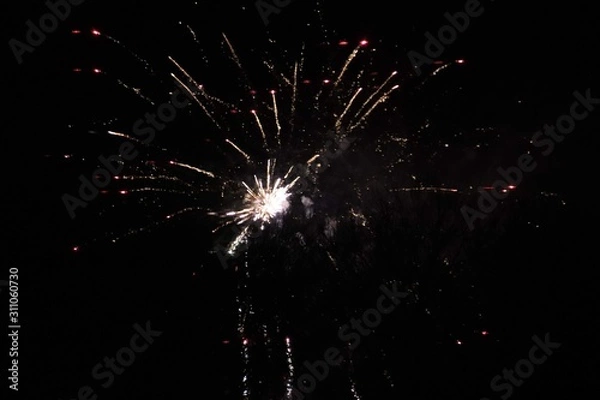 Obraz fireworks at night