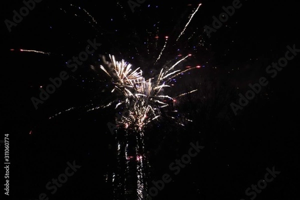 Obraz fireworks at night