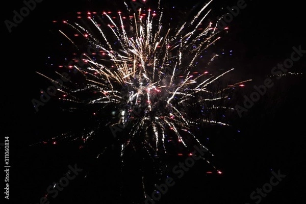 Obraz fireworks at night