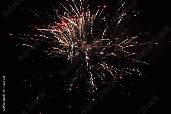 Obraz fireworks at night