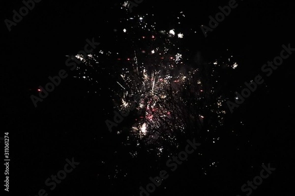 Obraz fireworks at night 