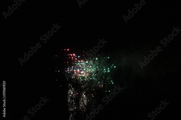 Obraz fireworks at night 