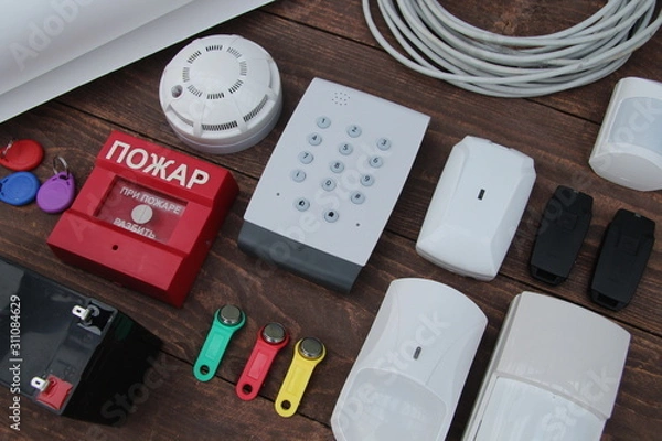 Obraz security and fire alarm sensors remote control