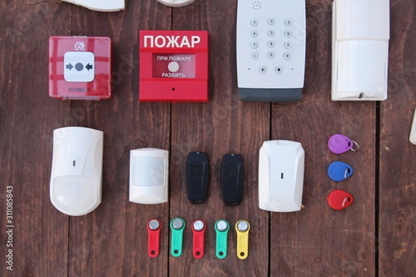 Obraz security and fire alarm sensors remote control