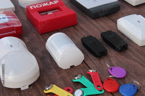 Obraz security and fire alarm sensors remote control