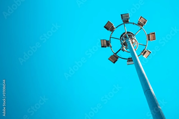 Fototapeta lamp on blue sky