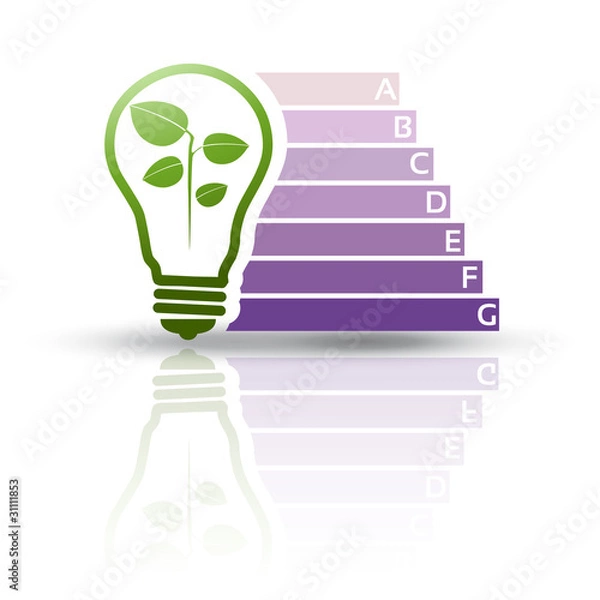 Obraz Symbole vectoriel diagnostic performance énergétique (DPE)