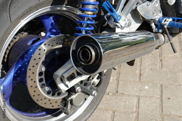 Fototapeta auspuffrohr