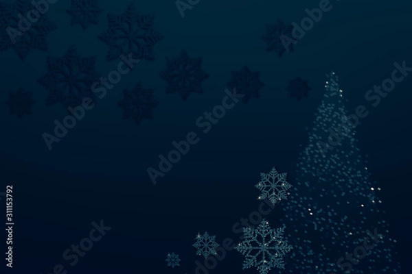 Fototapeta christmas background .snowflakes pattern abstract background