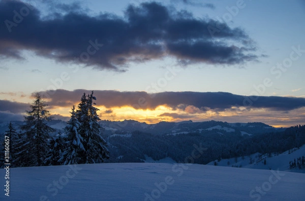 Obraz Abendstimmung im Entlebuch