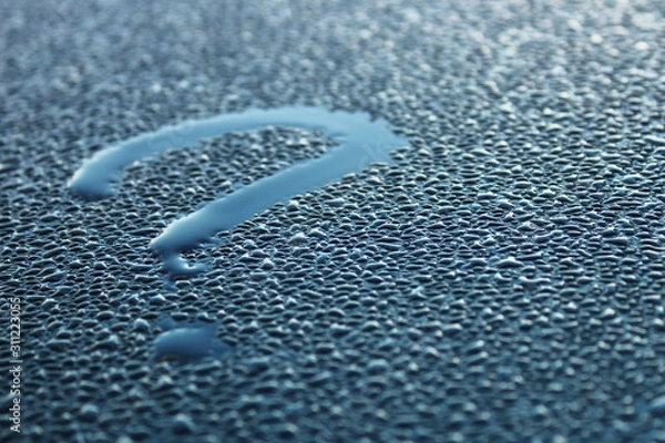 Obraz What to do next, what to do? question mark copy space