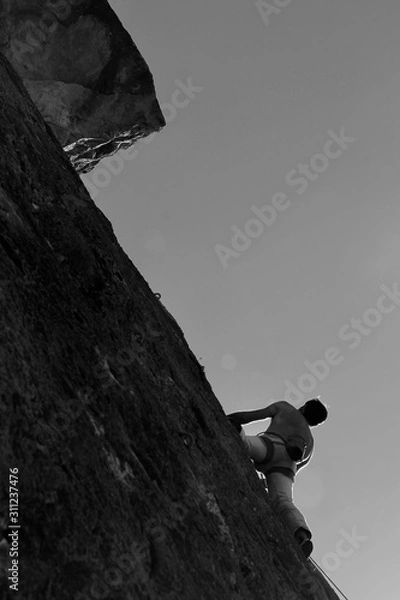 Fototapeta rock climbing