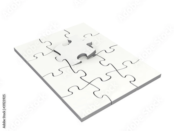 Obraz Completing a puzzle