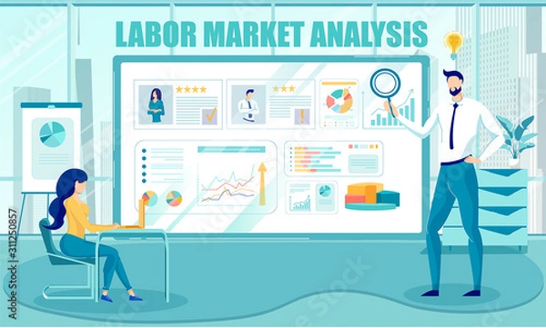 Obraz Labor Market Analysis Human Resources Information.