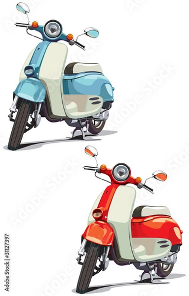 Obraz old-fashioned scooter