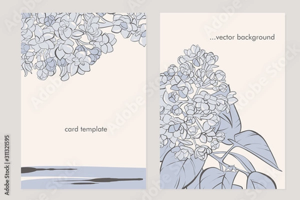 Obraz Wedding Invitation, floral invite thank you, rsvp modern card Design in white peony with golden line and tropical palm leaf eucalyptus branches on soft blue background. Vector elegant  template