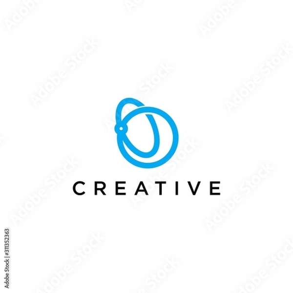 Fototapeta orbit logo creative premium
