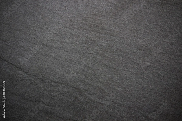 Obraz Dark grey black slate background or texture.