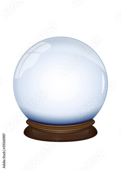 Obraz Boule à neige transparente vide